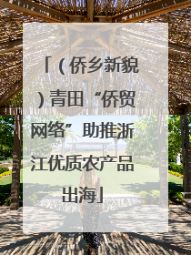 （侨乡新貌）青田“侨贸网络”助推浙江优质农产品出海