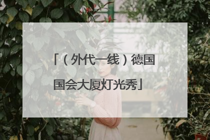 （外代一线）德国国会大厦灯光秀