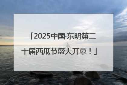2025中国·东明第二十届西瓜节盛大开幕！