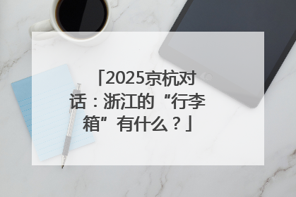 2025京杭对话：浙江的“行李箱”有什么？