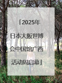 2025年日本大阪世博会中国馆广西活动周启幕