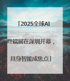 2025全球AI终端展在深圳开幕，具身智能成焦点
