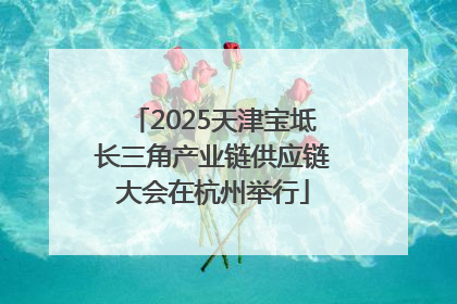 2025天津宝坻长三角产业链供应链大会在杭州举行