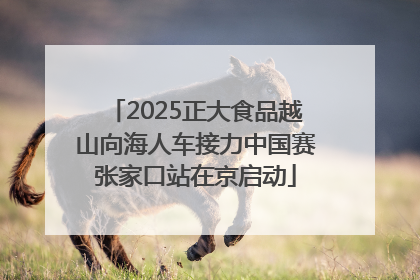 2025正大食品越山向海人车接力中国赛张家口站在京启动