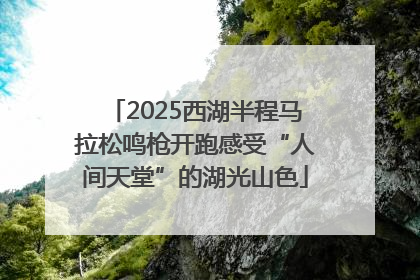 2025西湖半程马拉松鸣枪开跑感受“人间天堂”的湖光山色