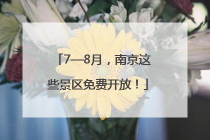 7—8月，南京这些景区免费开放！