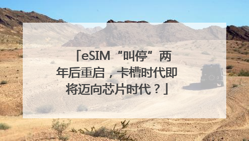 eSIM“叫停”两年后重启，卡槽时代即将迈向芯片时代？